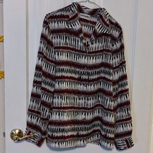 Alfred Dunner Long Sleeved Blouse Size 14